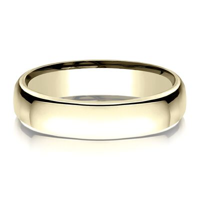 Wedding High Polish Band in 14K Gold