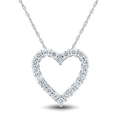 Diamond Open Heart Pendant (1/2 ct. tw.)