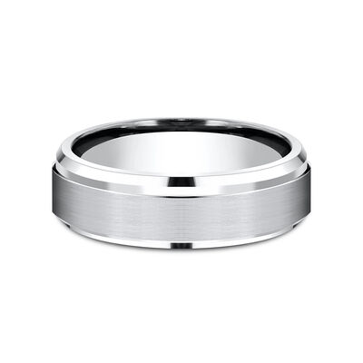 Men's Band in White Cobalt, 6MM