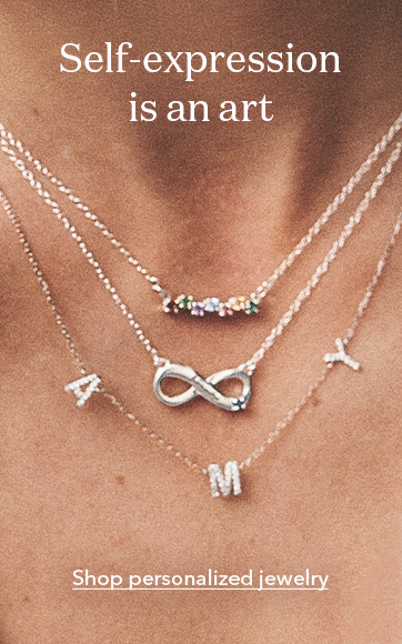 Self-expression is an art. Shop personalized jewelry.
